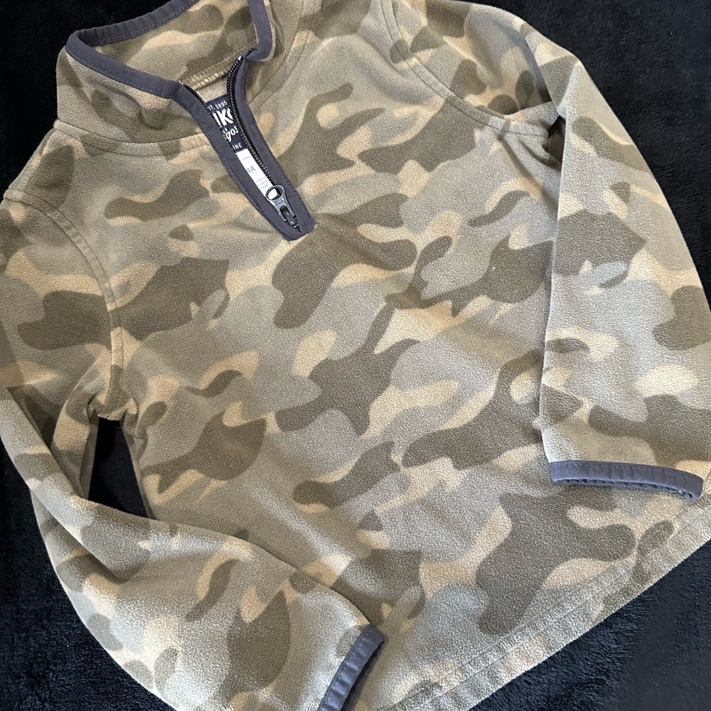 Camouflage Quarter-Zip Pullover